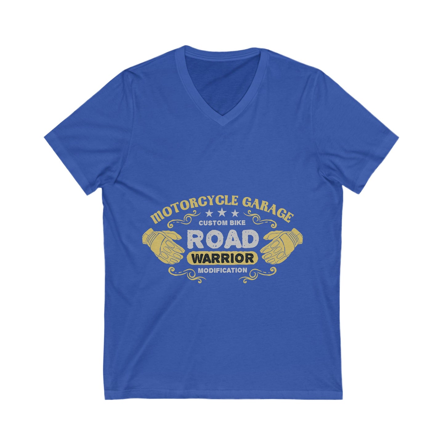 Motorcycle Garage Unisex Short Sleeve V-neck Tshirt