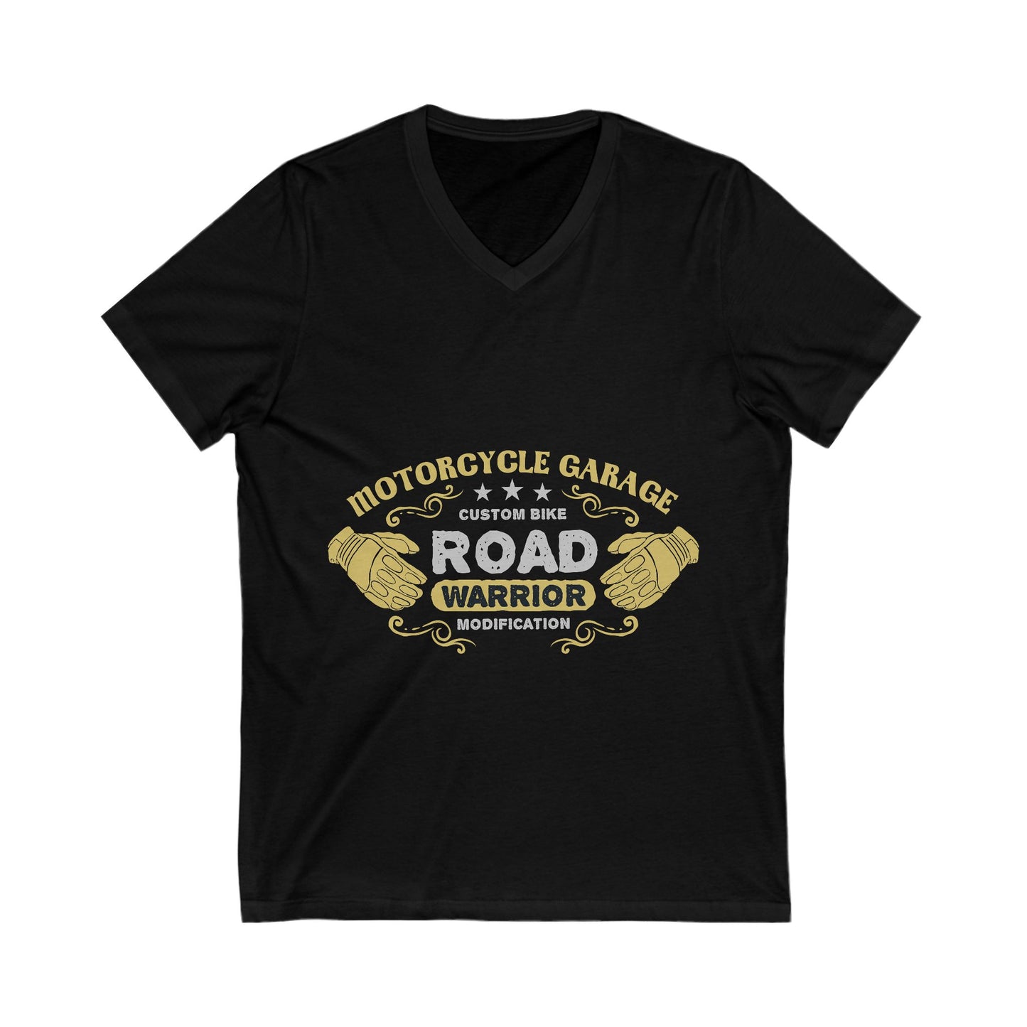 Motorcycle Garage Unisex Short Sleeve V-neck Tshirt