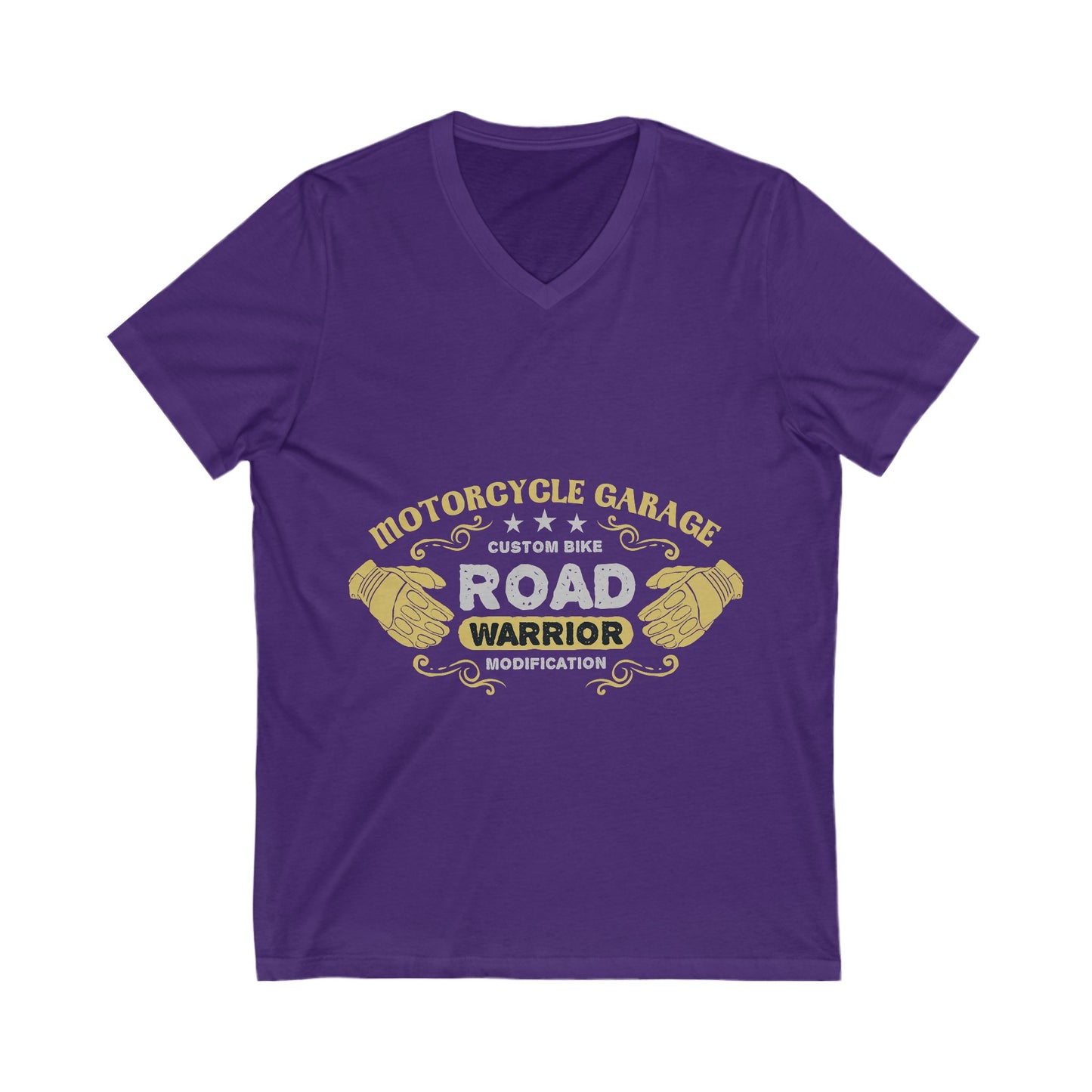 Motorcycle Garage Unisex Short Sleeve V-neck Tshirt