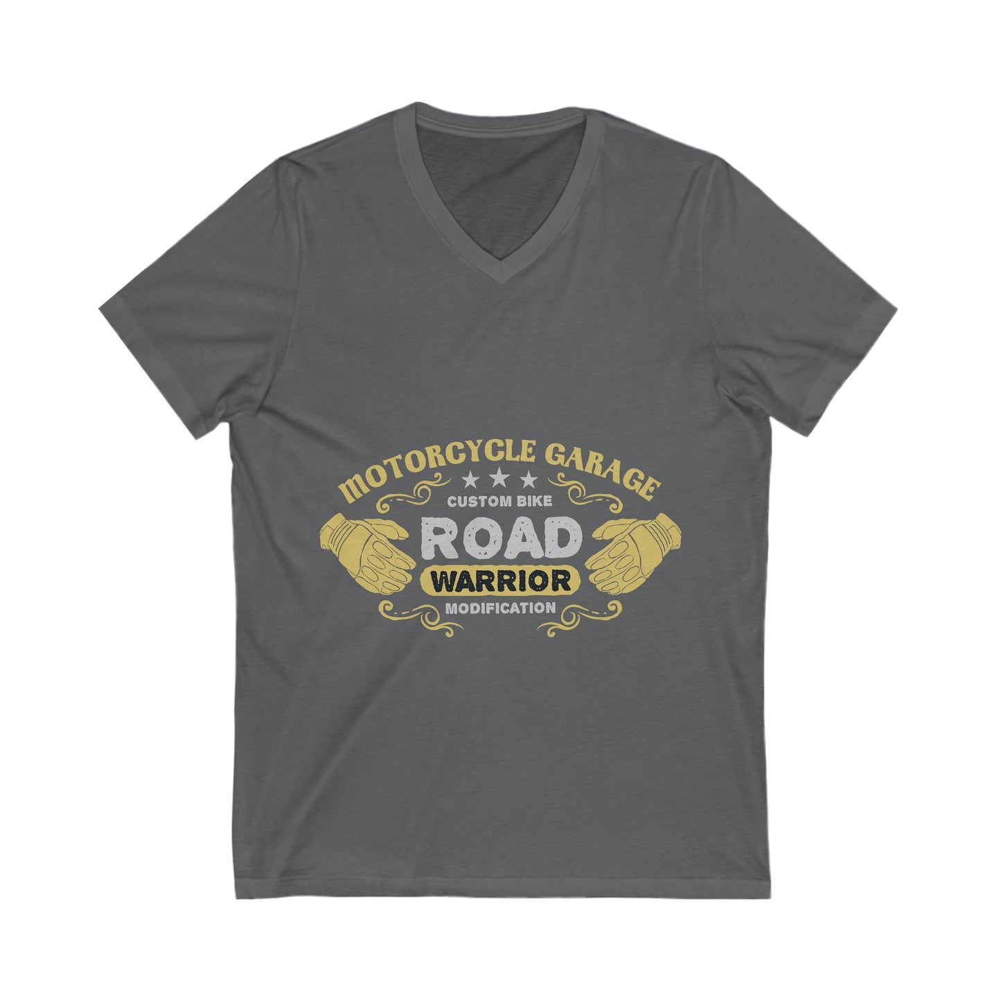 Motorcycle Garage Unisex Short Sleeve V-neck Tshirt