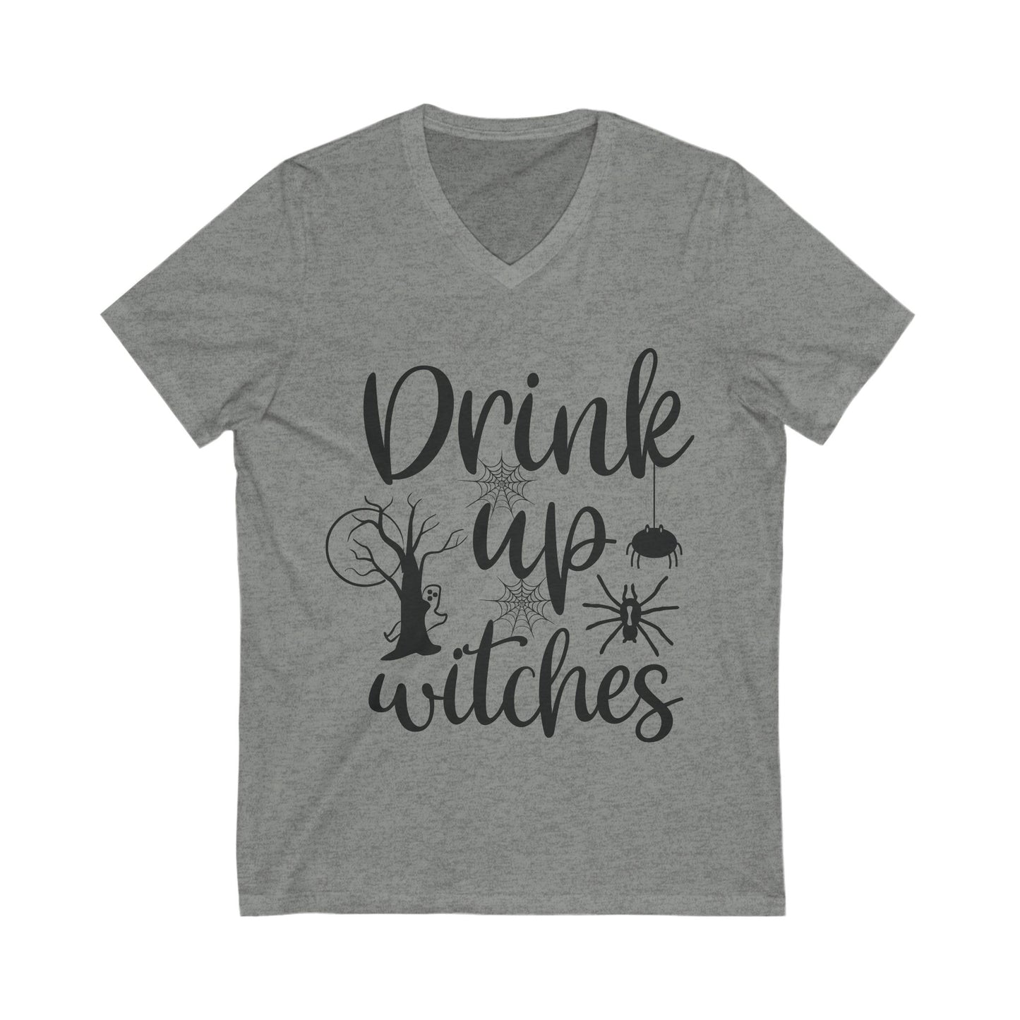Drink Up Witches Unisex Short Sleeve V-neck Tshirt
