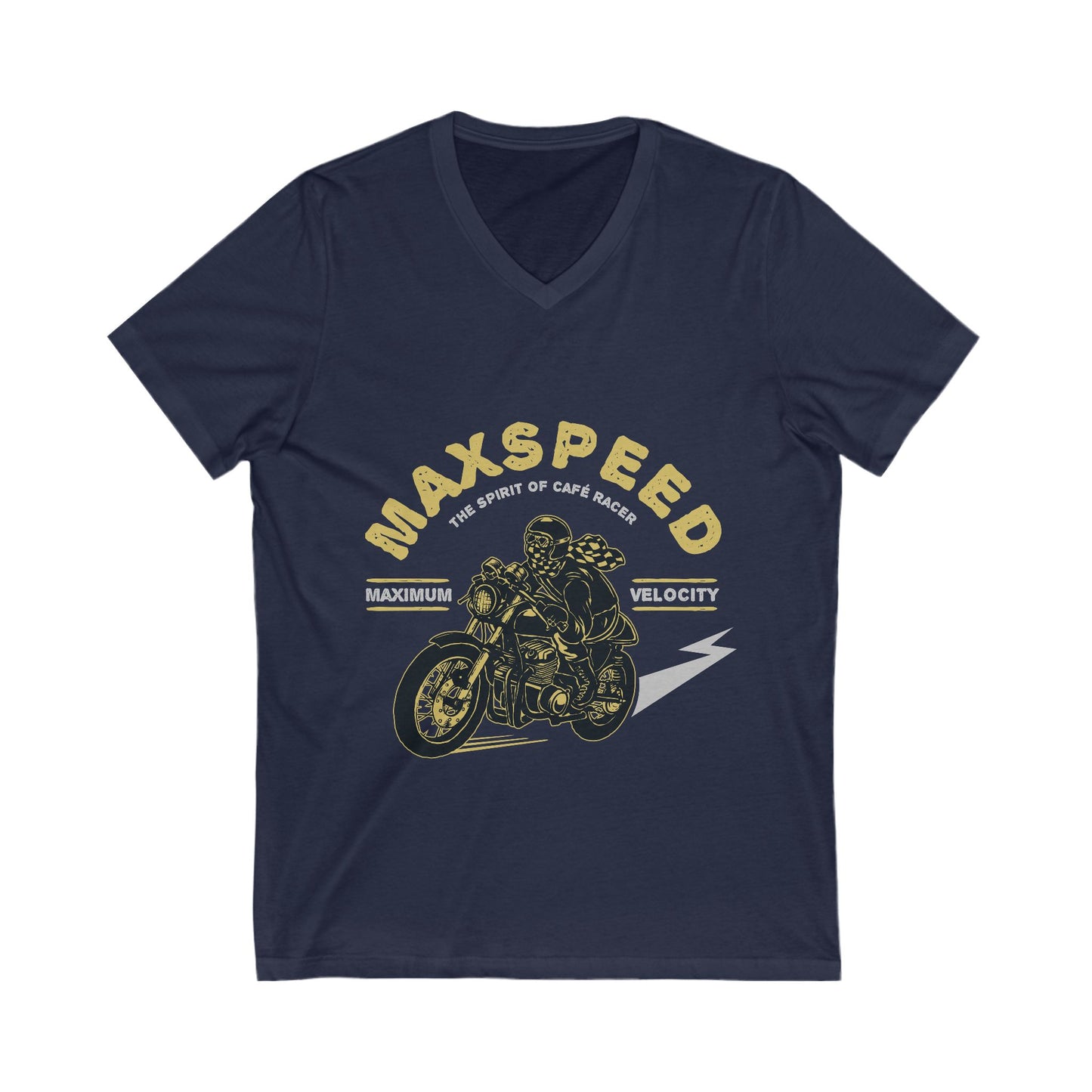 Max Speed Unisex Short Sleeve V-neck Tshirt
