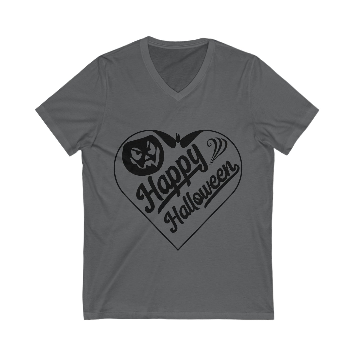 Happy Halloweeeen Unisex Short Sleeve V-neck Tshirt