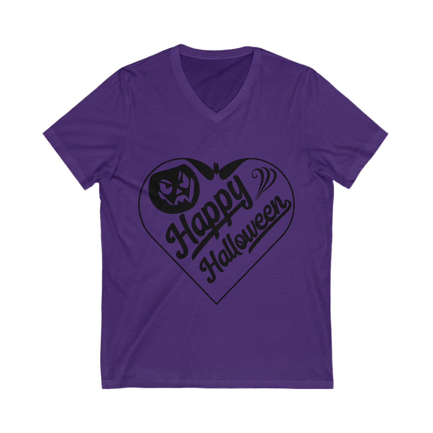 Happy Halloweeeen Unisex Short Sleeve V-neck Tshirt
