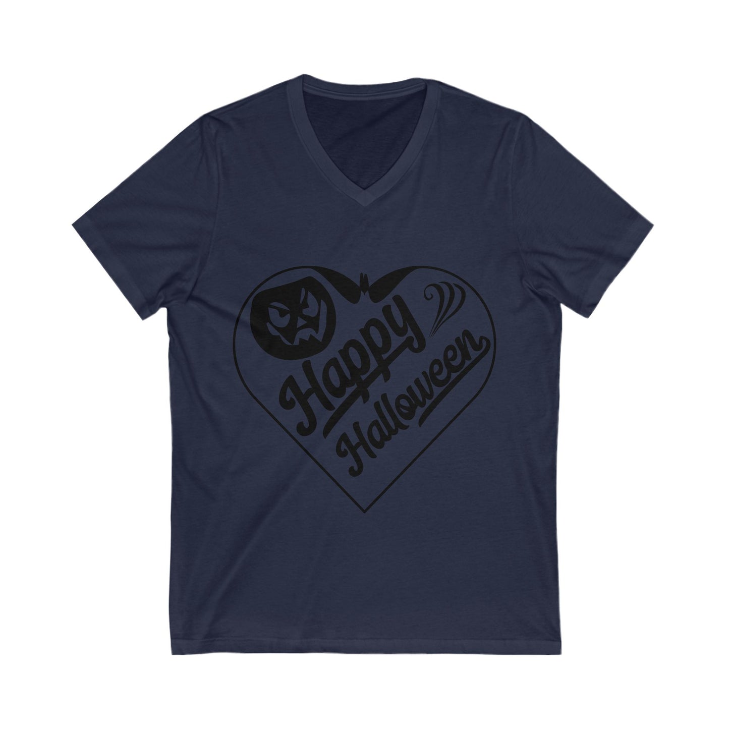 Happy Halloweeeen Unisex Short Sleeve V-neck Tshirt