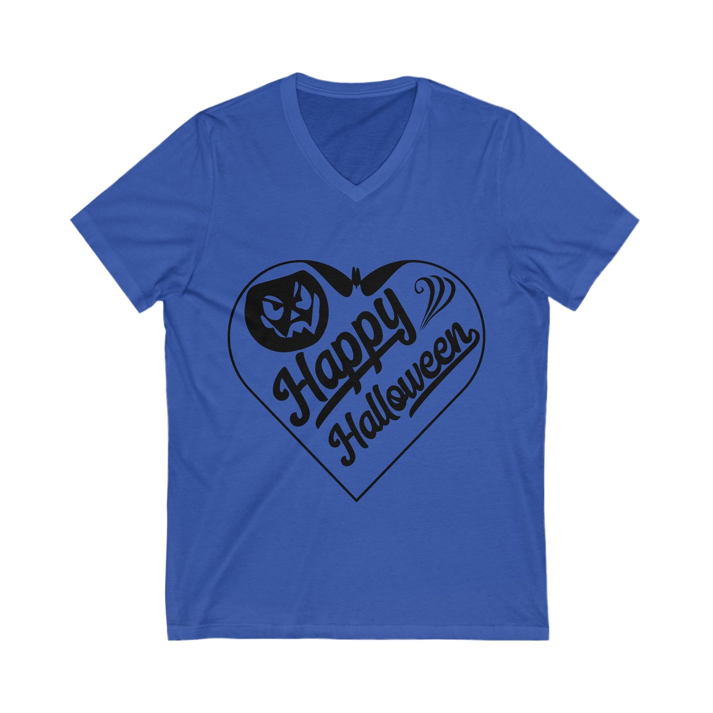 Happy Halloweeeen Unisex Short Sleeve V-neck Tshirt