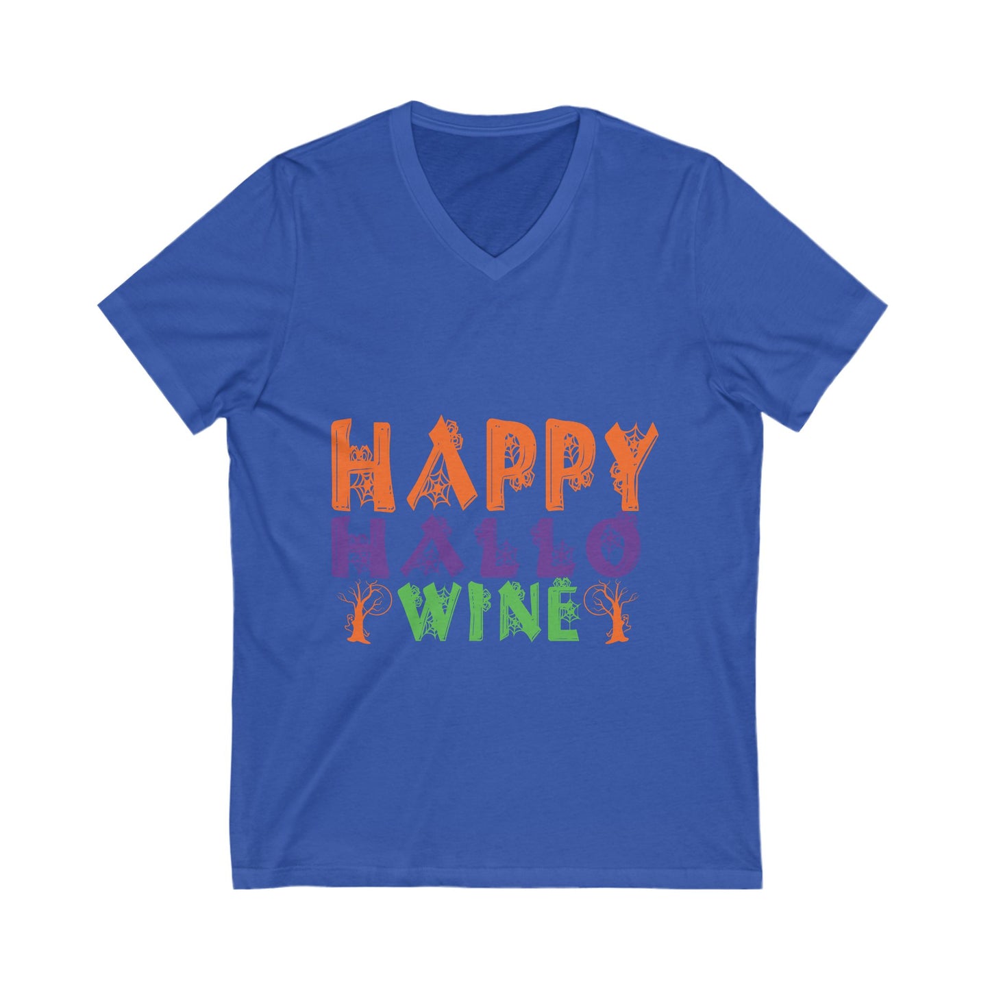Happy Hallo Winee Unisex Short Sleeve V-neck Tshirt