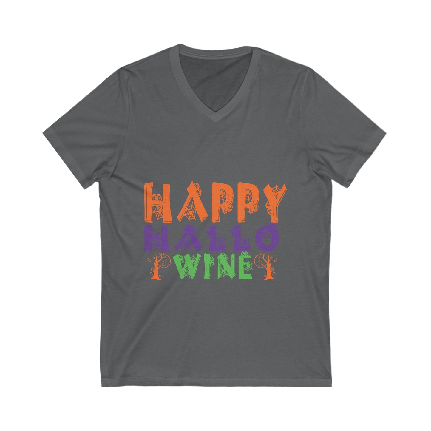 Happy Hallo Winee Unisex Short Sleeve V-neck Tshirt