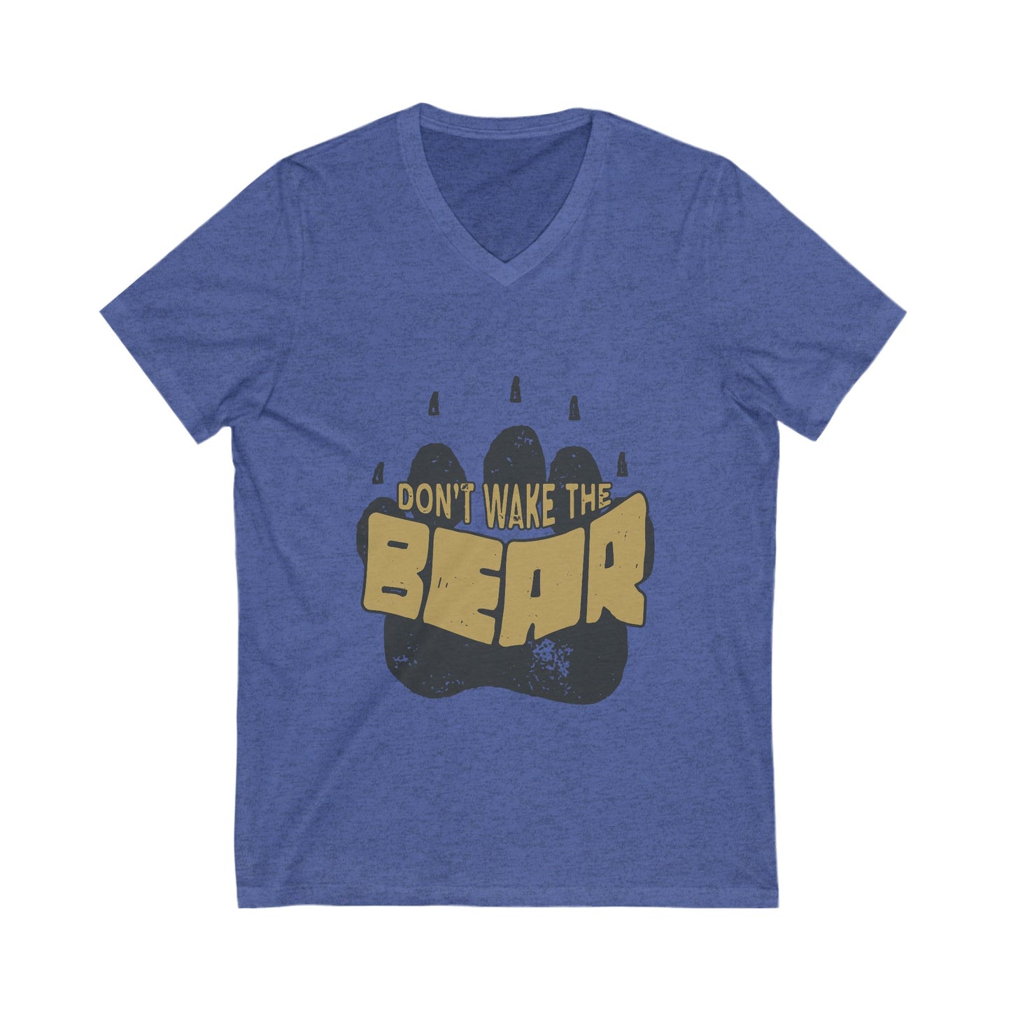 Don'T Wake The Bear Unisex Short Sleeve V-neck Tshirt
