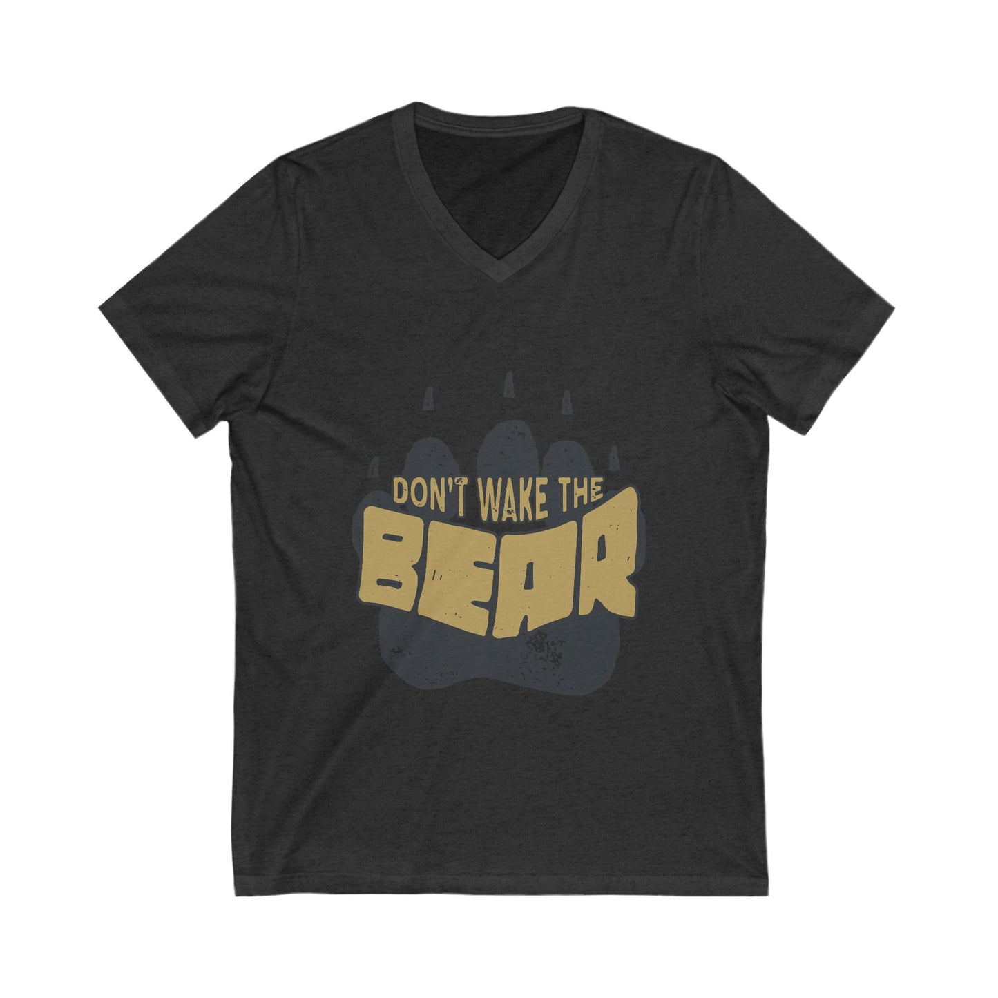 Don'T Wake The Bear Unisex Short Sleeve V-neck Tshirt