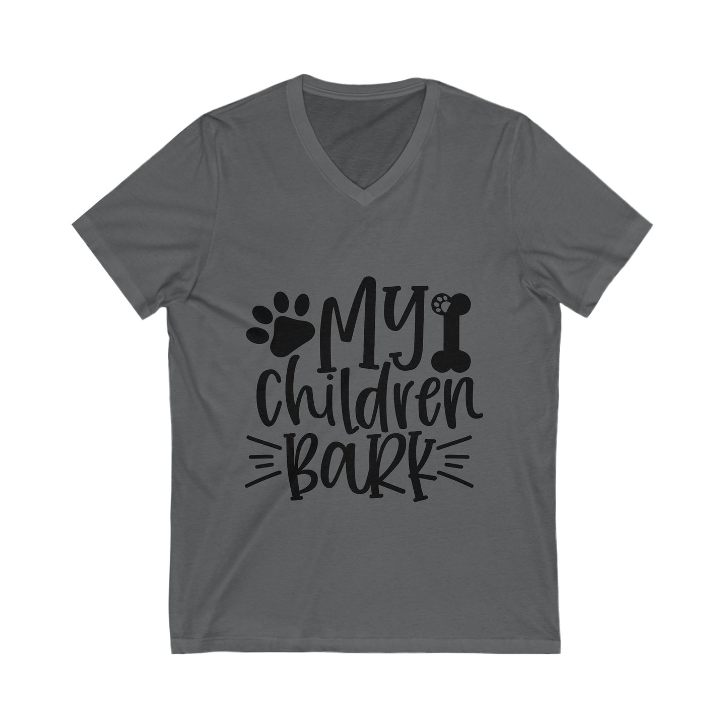My Children Bark Unisex Short Sleeve V-neck Tshirt