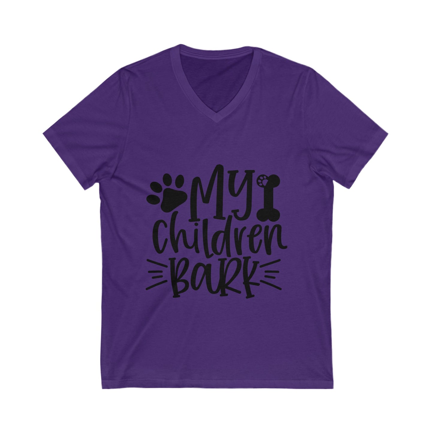 My Children Bark Unisex Short Sleeve V-neck Tshirt