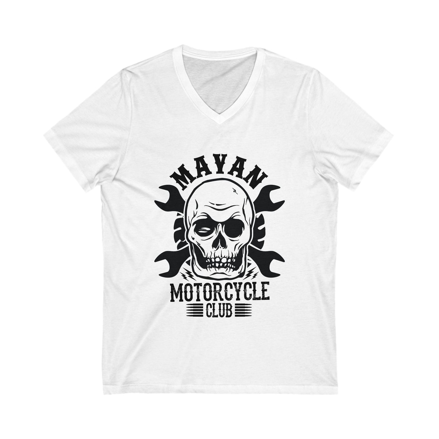 Mayan Motorcycle Club Unisex Short Sleeve V-neck Tshirt