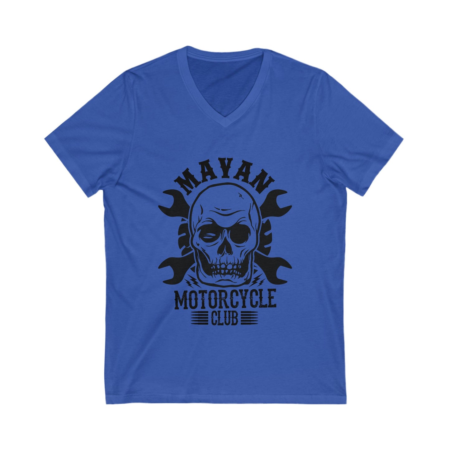 Mayan Motorcycle Club Unisex Short Sleeve V-neck Tshirt