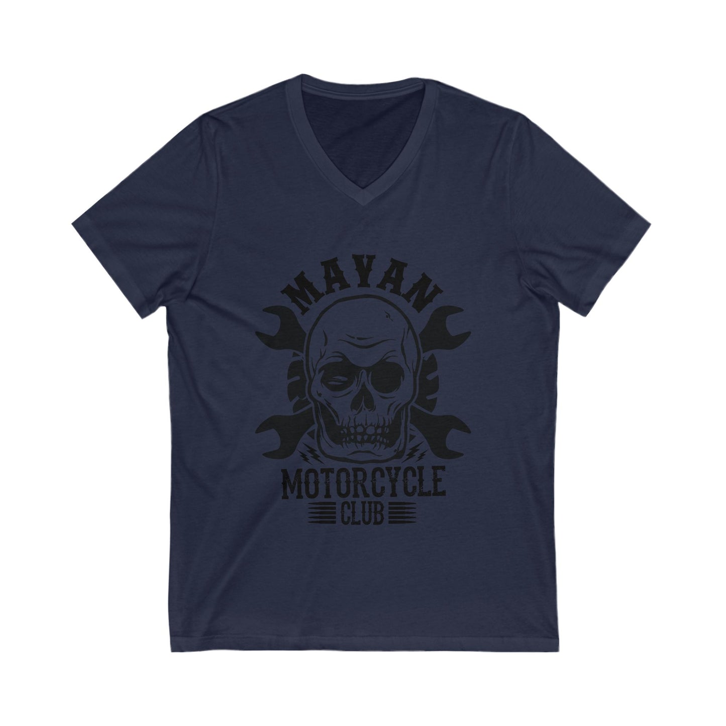 Mayan Motorcycle Club Unisex Short Sleeve V-neck Tshirt