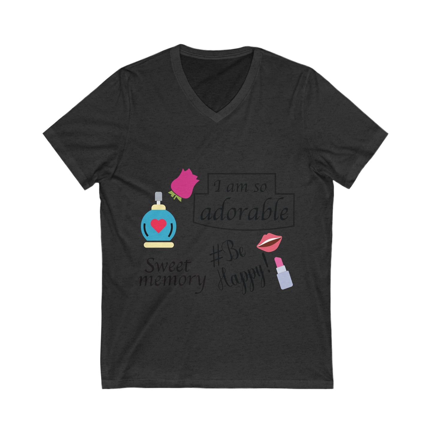 I Am So Adorable Unisex Short Sleeve V-neck Tshirt