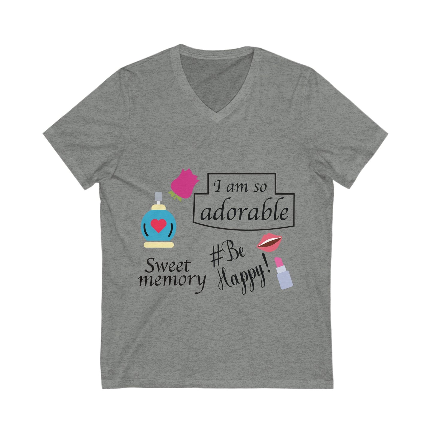 I Am So Adorable Unisex Short Sleeve V-neck Tshirt