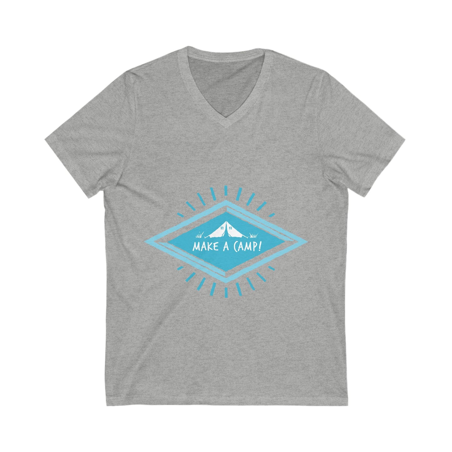 Make A Camp Unisex Short Sleeve V-neck Tshirt