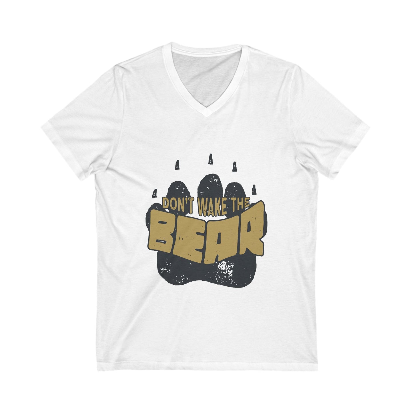 Don'T Wake The Bear Unisex Short Sleeve V-neck Tshirt