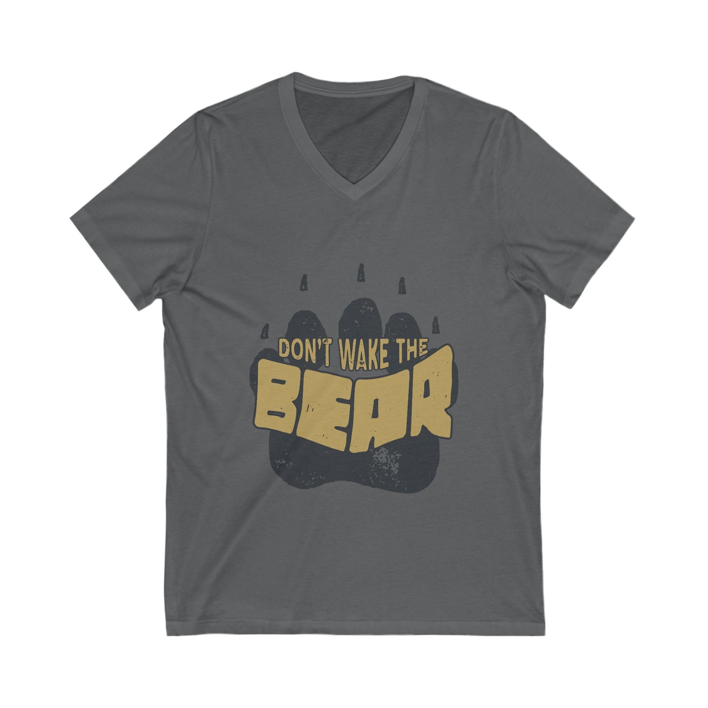 Don'T Wake The Bear Unisex Short Sleeve V-neck Tshirt