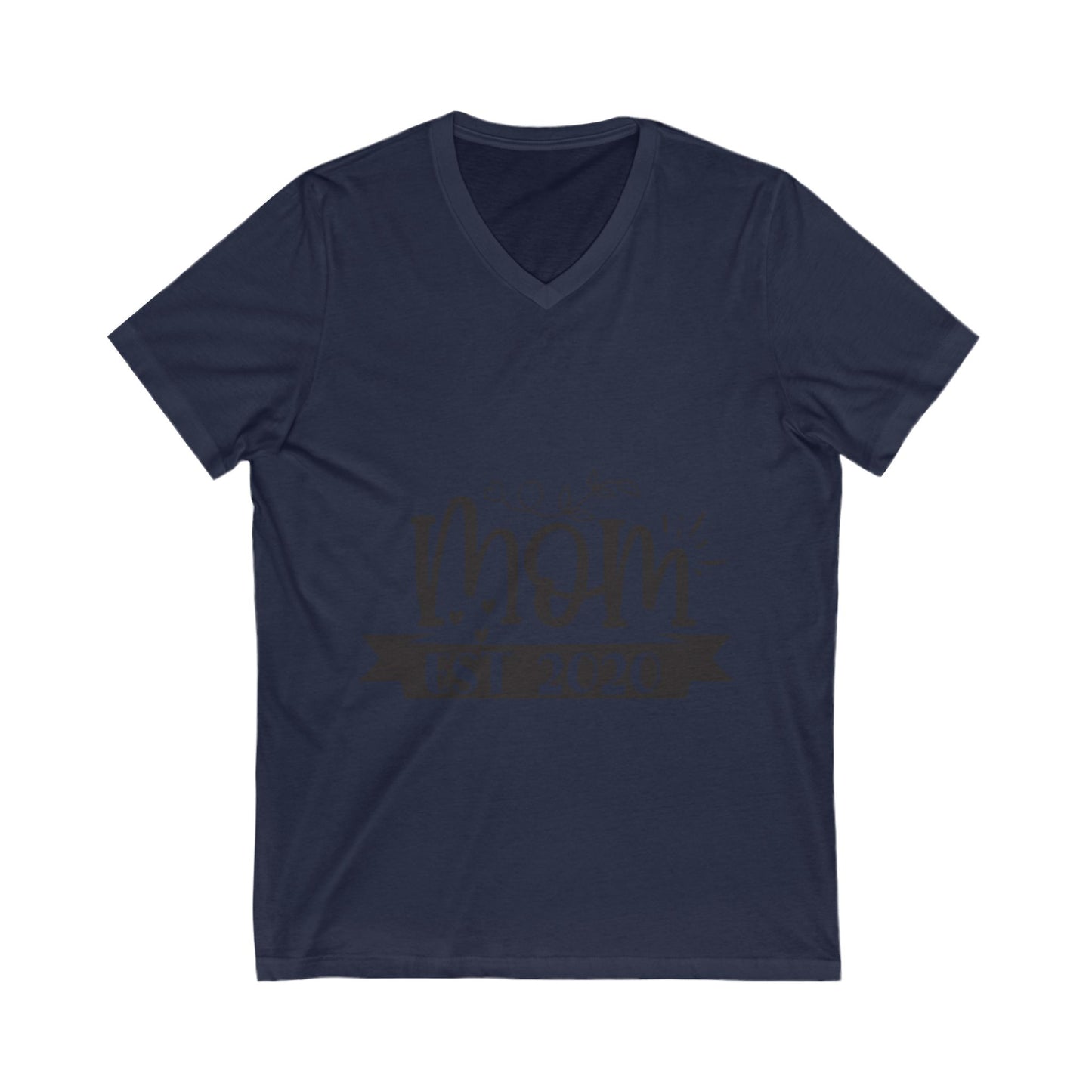 Mom Est 2020-01 Unisex Short Sleeve V-neck Tshirt