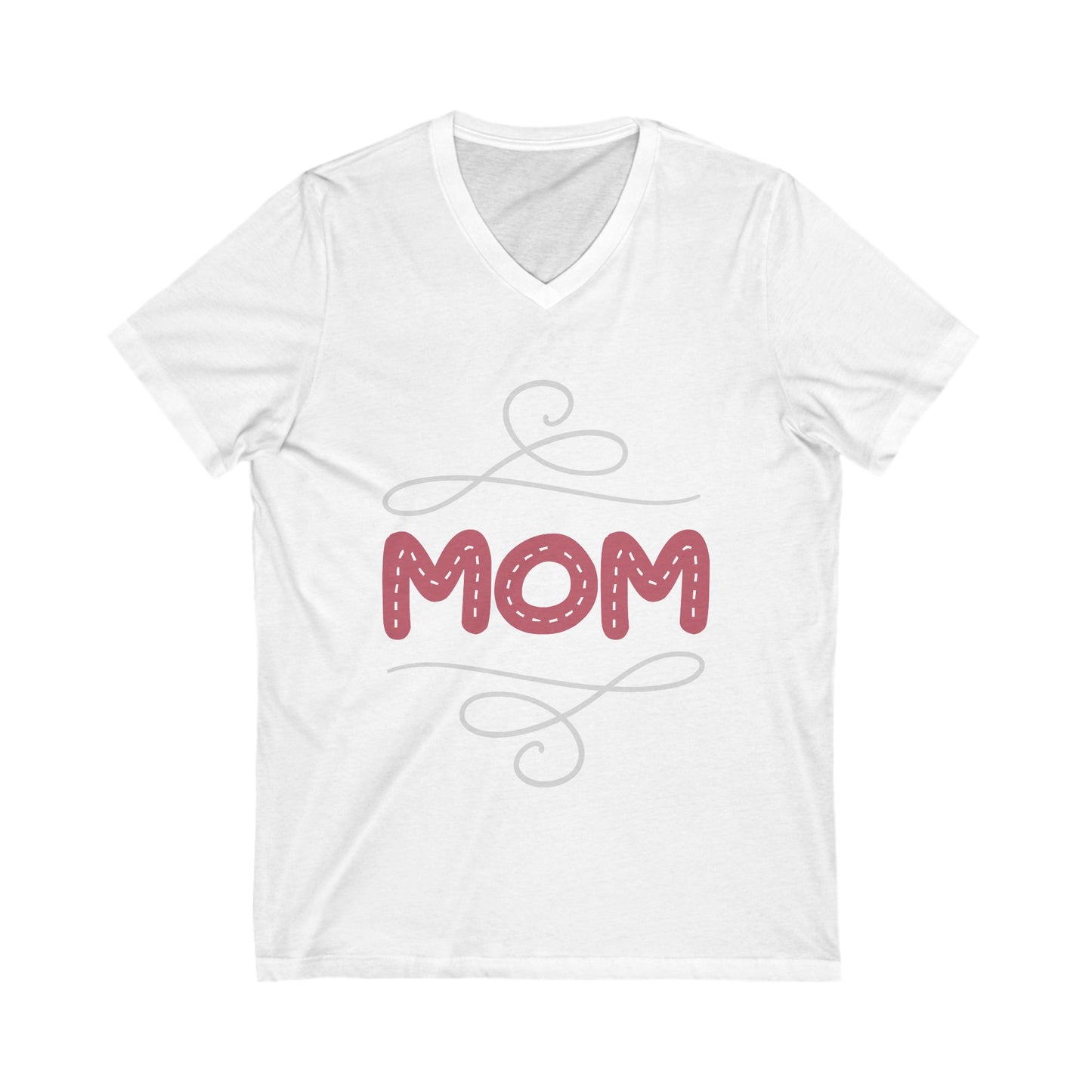 Mom Unisex Short Sleeve V-neck Tshirt