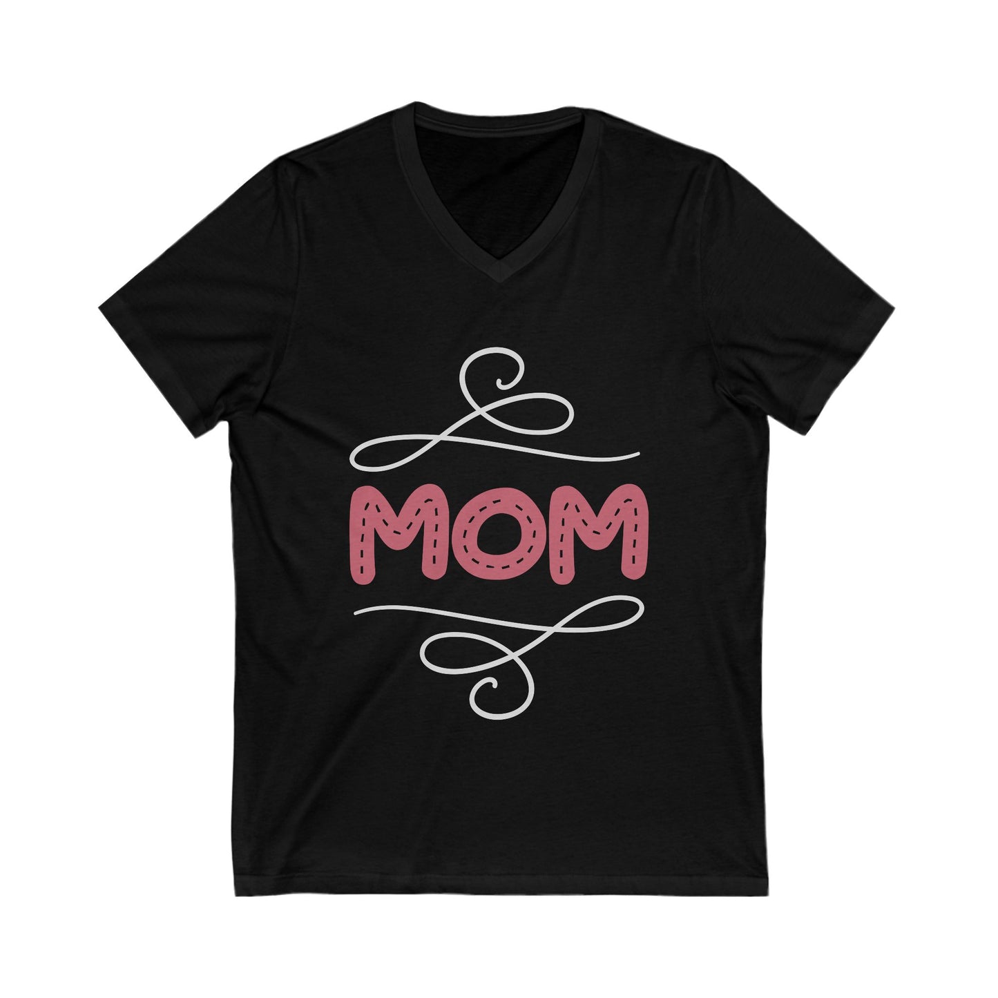 Mom Unisex Short Sleeve V-neck Tshirt