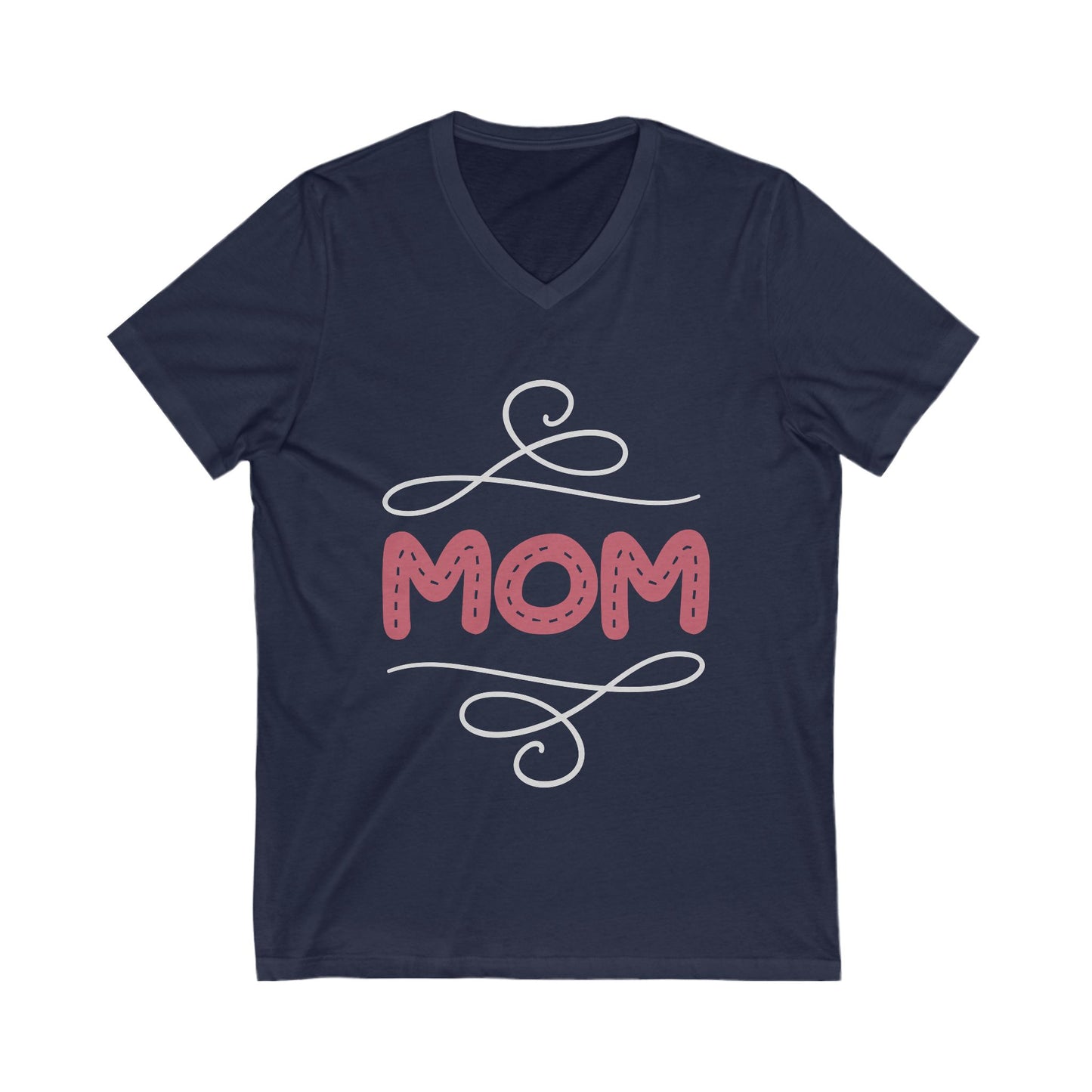 Mom Unisex Short Sleeve V-neck Tshirt