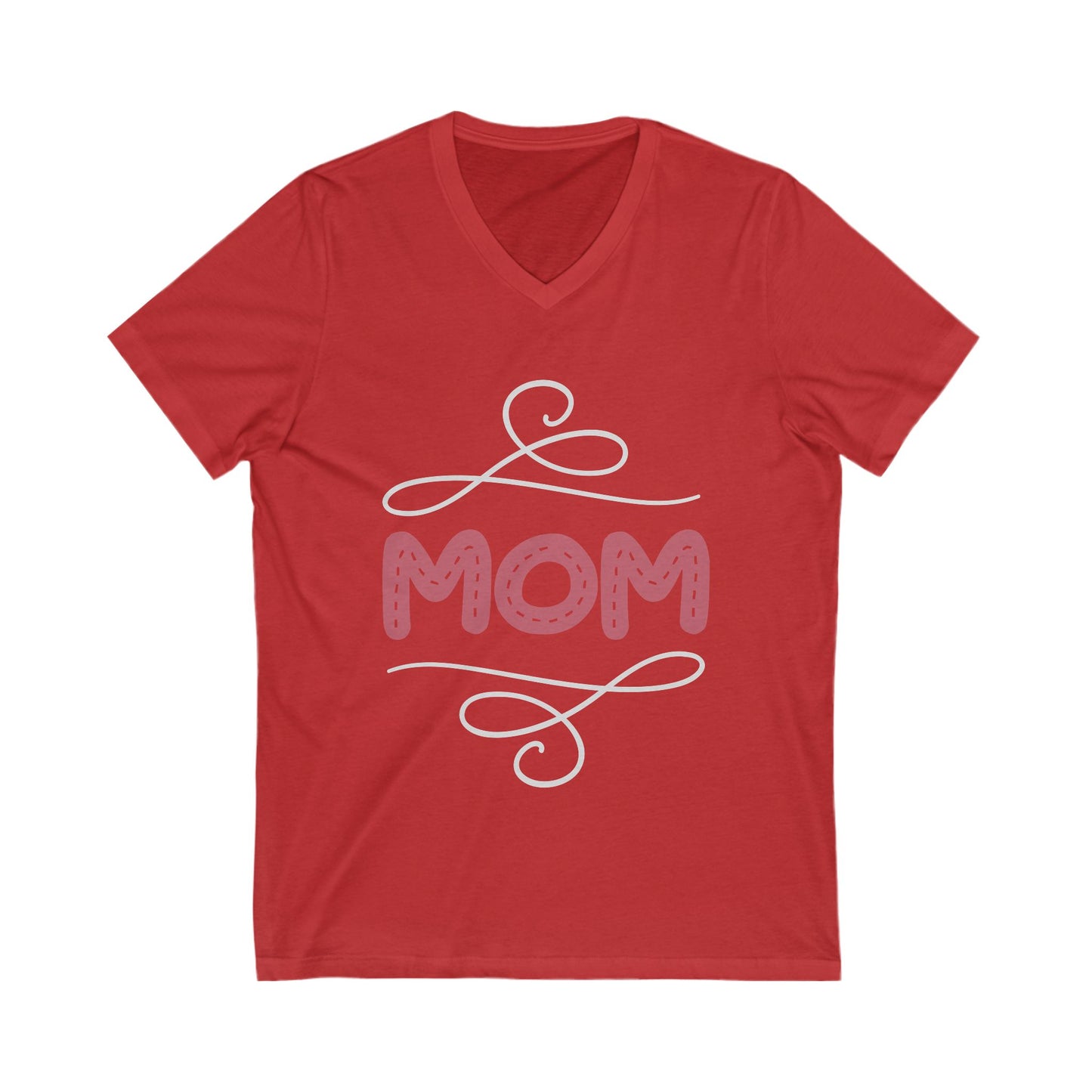 Mom Unisex Short Sleeve V-neck Tshirt