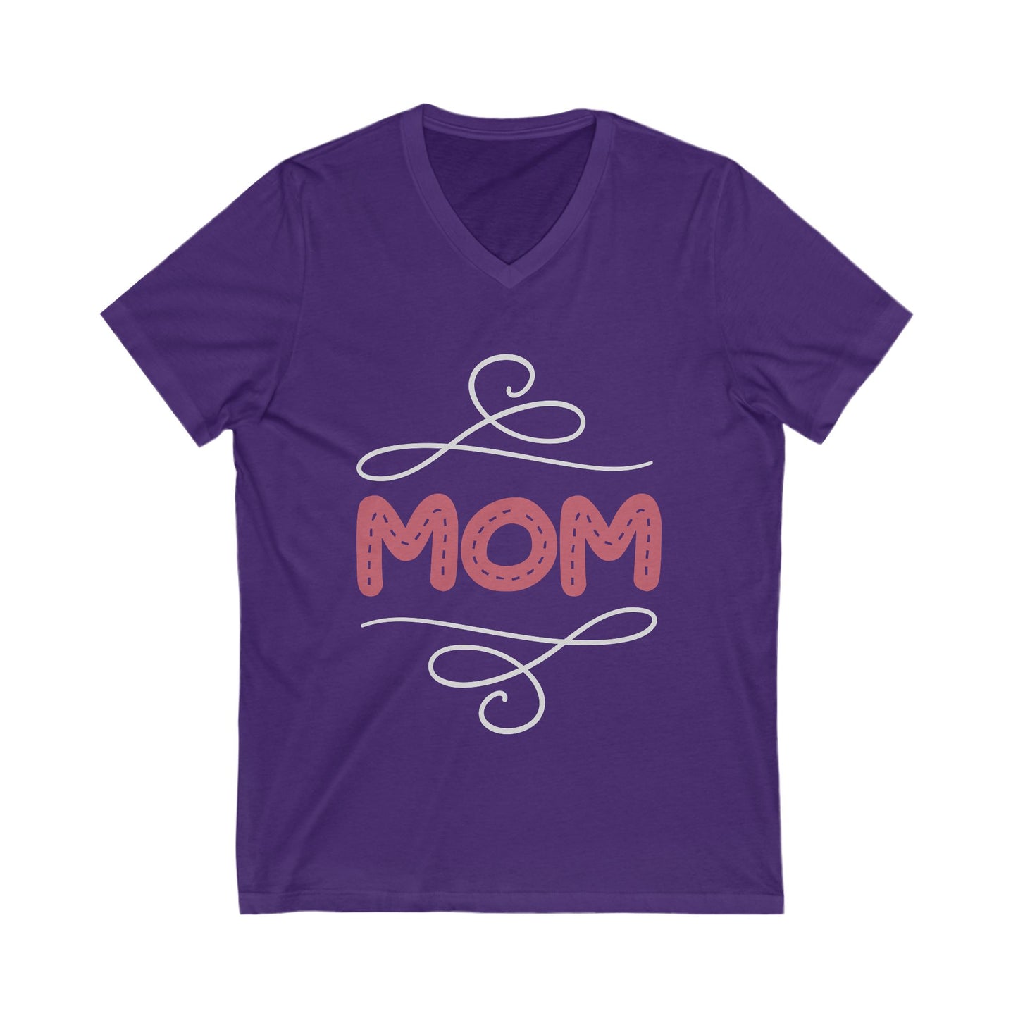 Mom Unisex Short Sleeve V-neck Tshirt