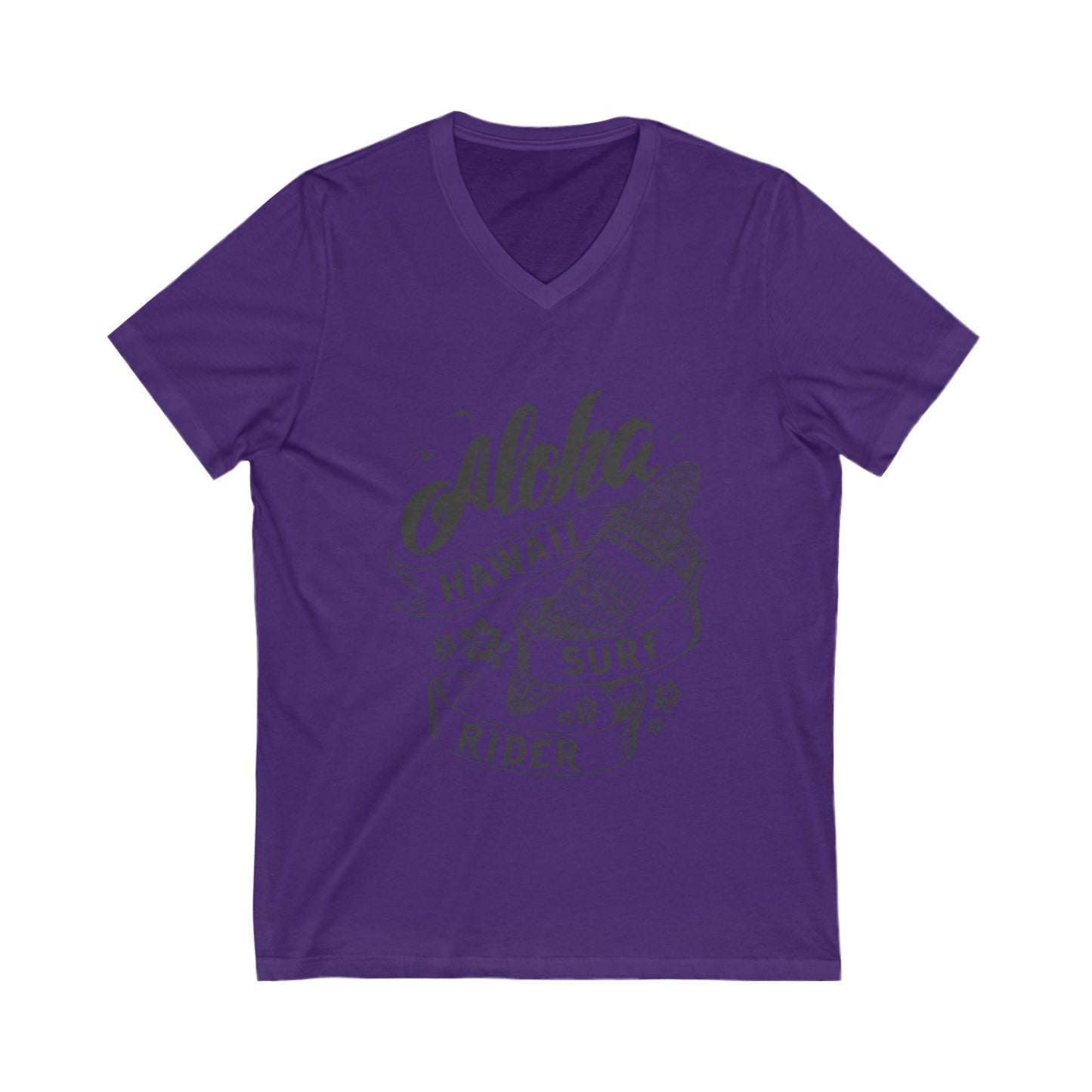 Hawaii Surf Rider Unisex Short Sleeve V-neck Tshirt