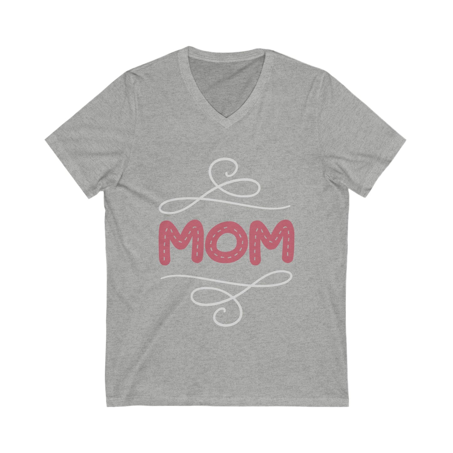 Mom Unisex Short Sleeve V-neck Tshirt