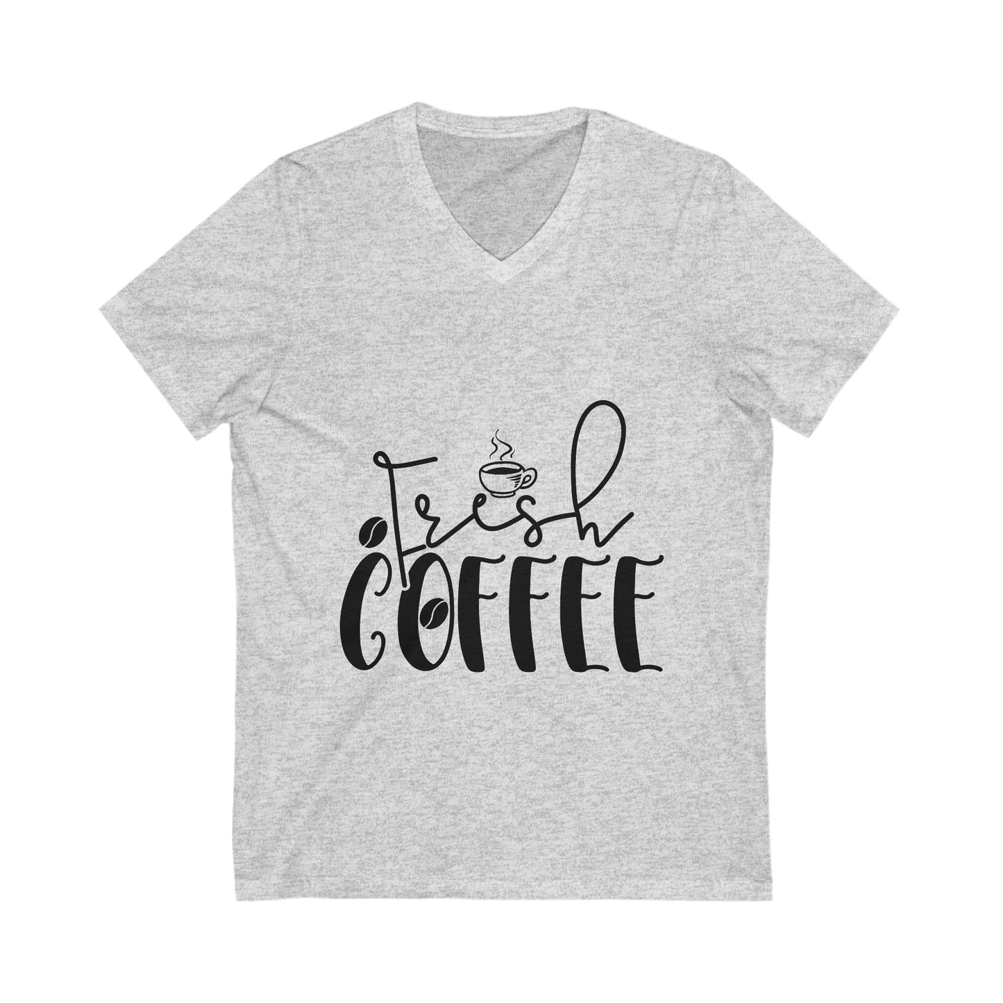 Fresh Coffee Unisex Short Sleeve V-neck Tshirt