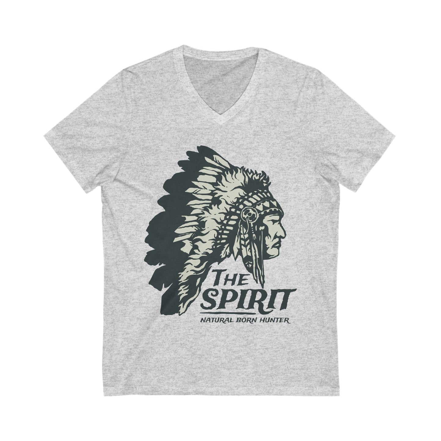 Natural Born Hunter Unisex Short Sleeve V-neck Tshirt