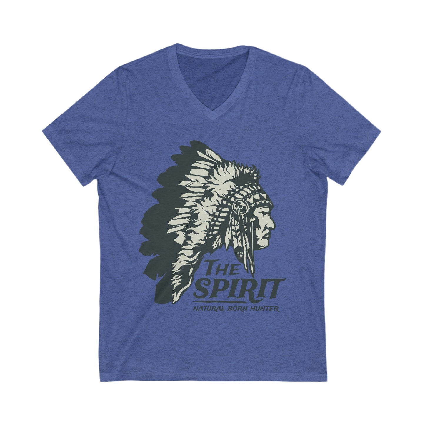 Natural Born Hunter Unisex Short Sleeve V-neck Tshirt