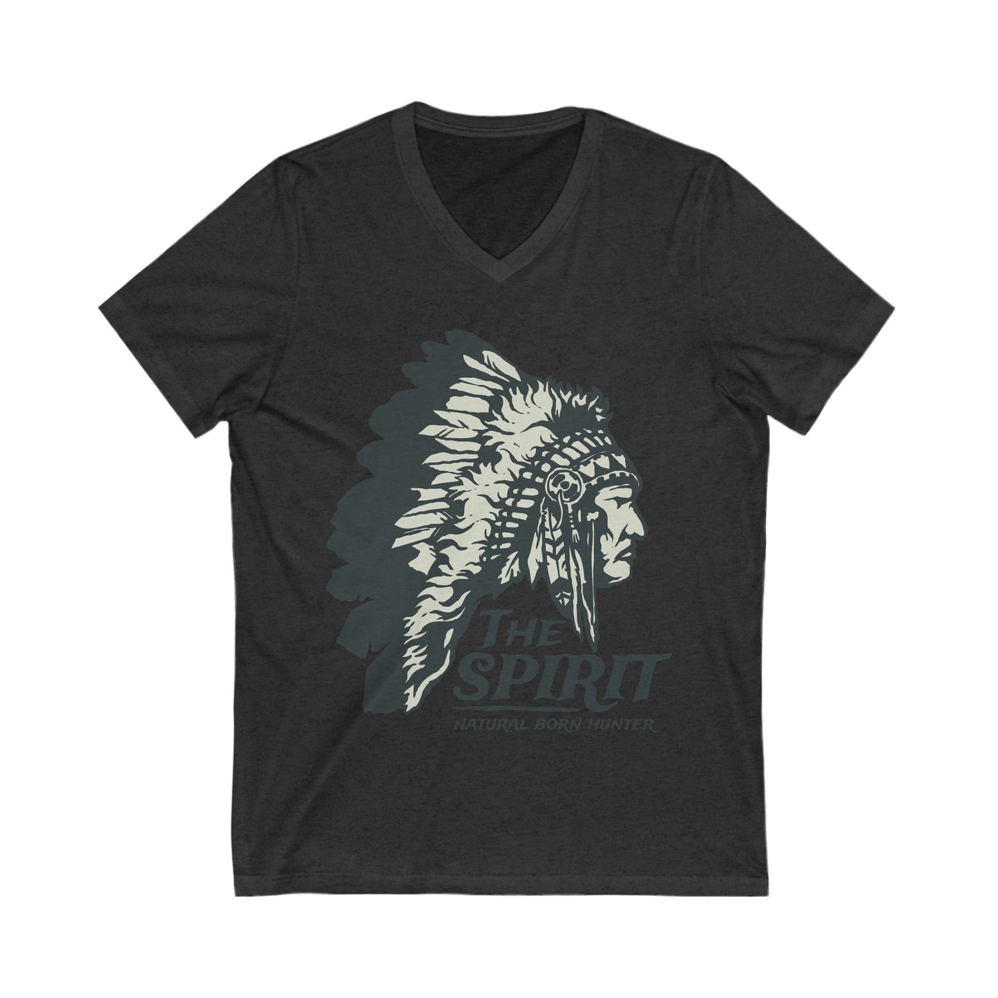 Natural Born Hunter Unisex Short Sleeve V-neck Tshirt