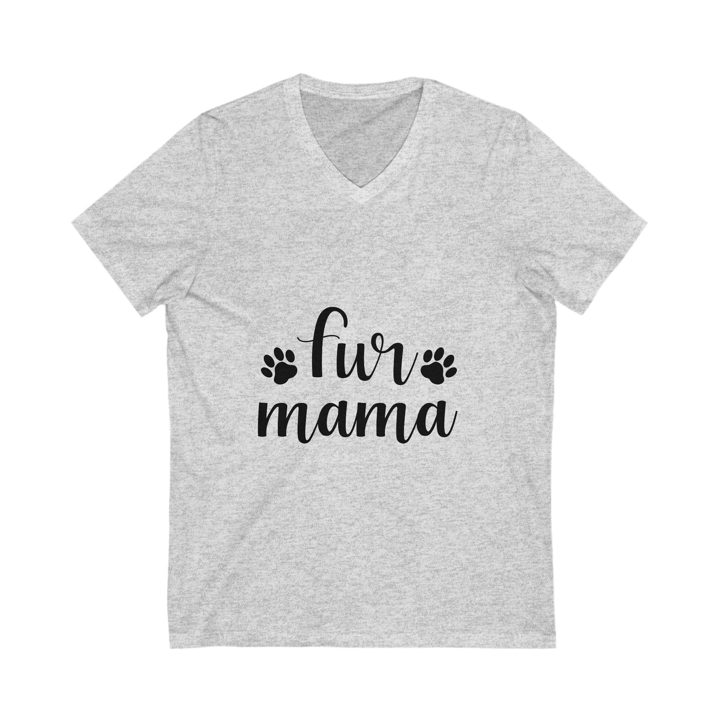 Fur Mama Unisex Short Sleeve V-neck Tshirt