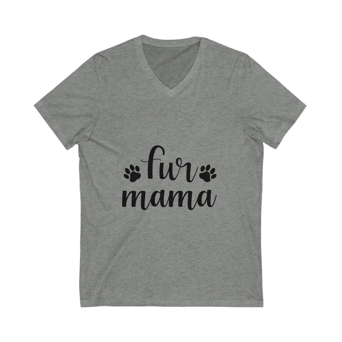 Fur Mama Unisex Short Sleeve V-neck Tshirt