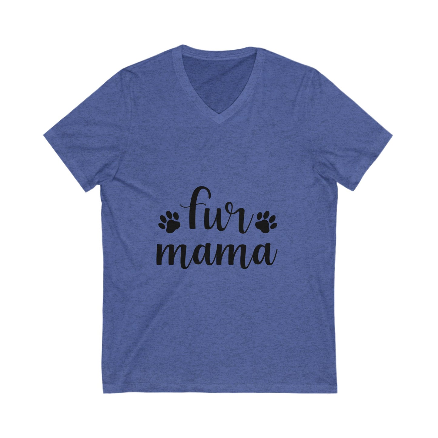 Fur Mama Unisex Short Sleeve V-neck Tshirt