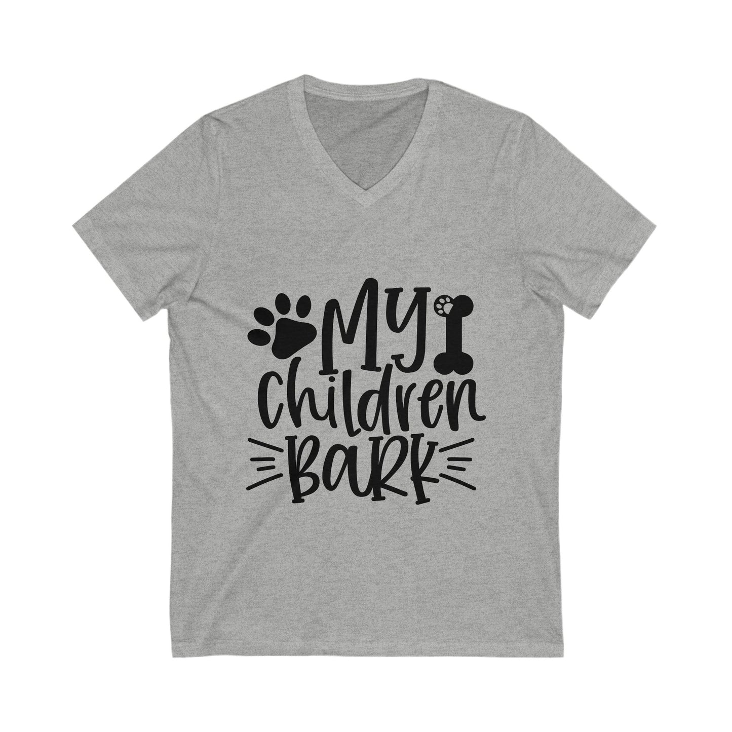 My Children Bark Unisex Short Sleeve V-neck Tshirt