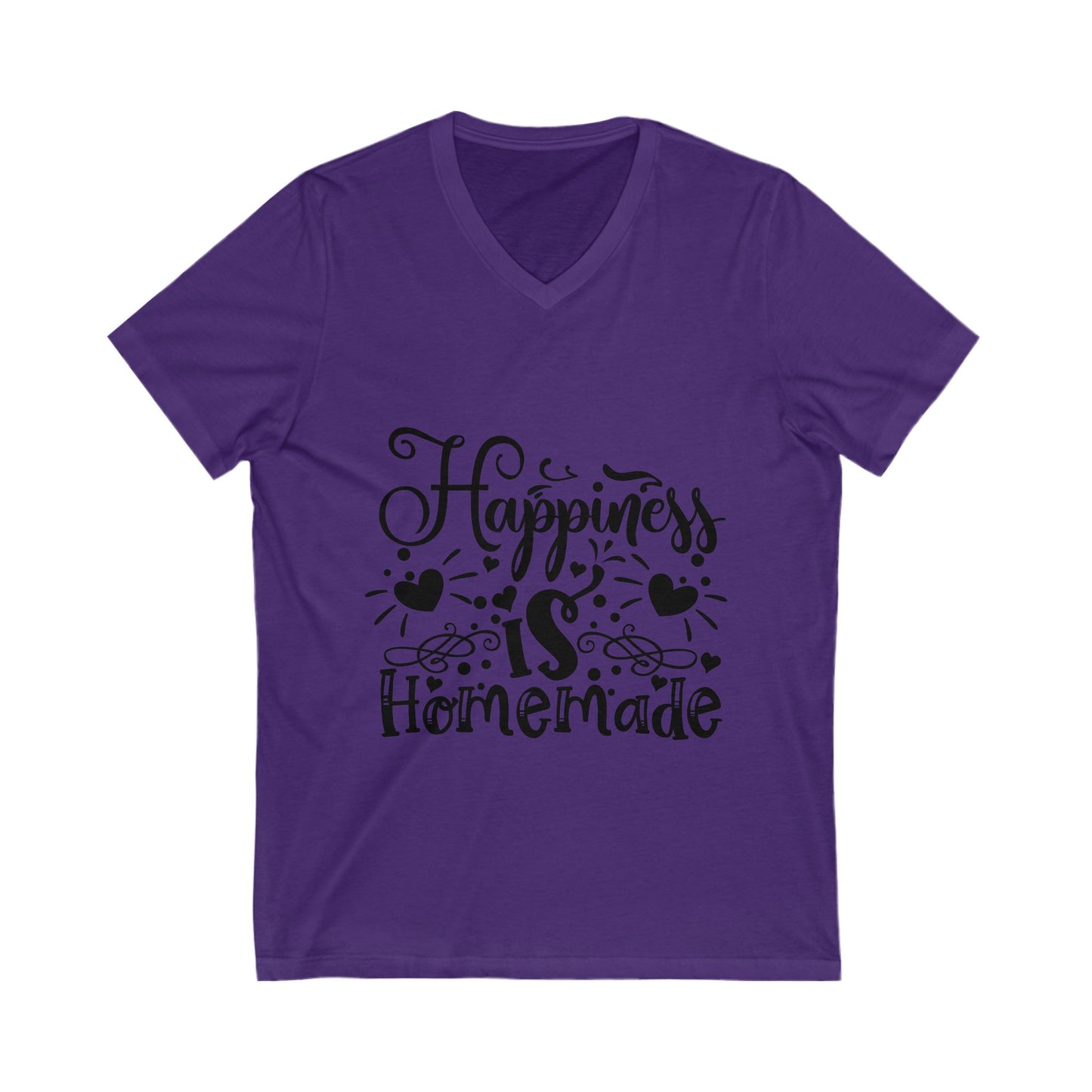 Happiness Is Homemade Unisex Short Sleeve V-neck Tshirt