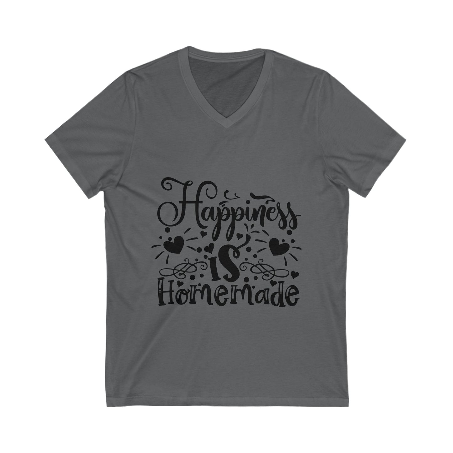 Happiness Is Homemade Unisex Short Sleeve V-neck Tshirt