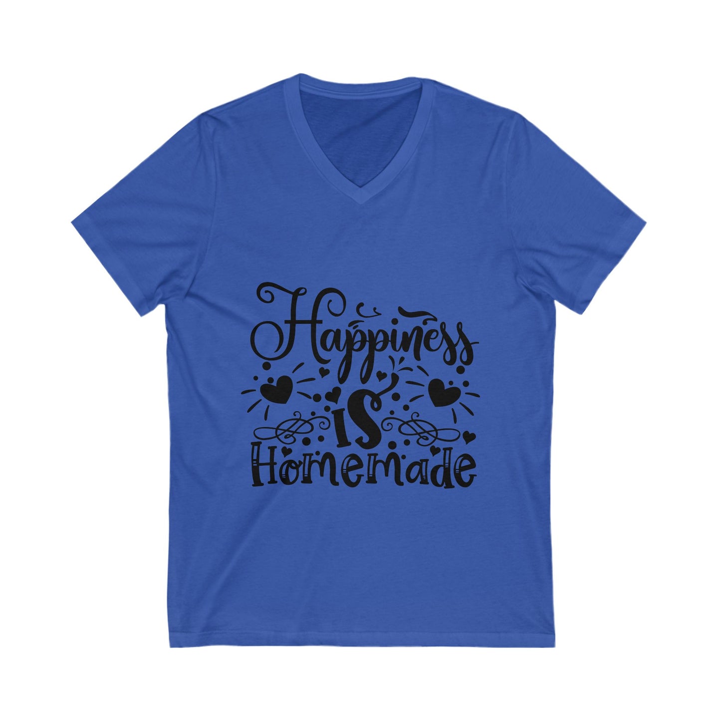 Happiness Is Homemade Unisex Short Sleeve V-neck Tshirt