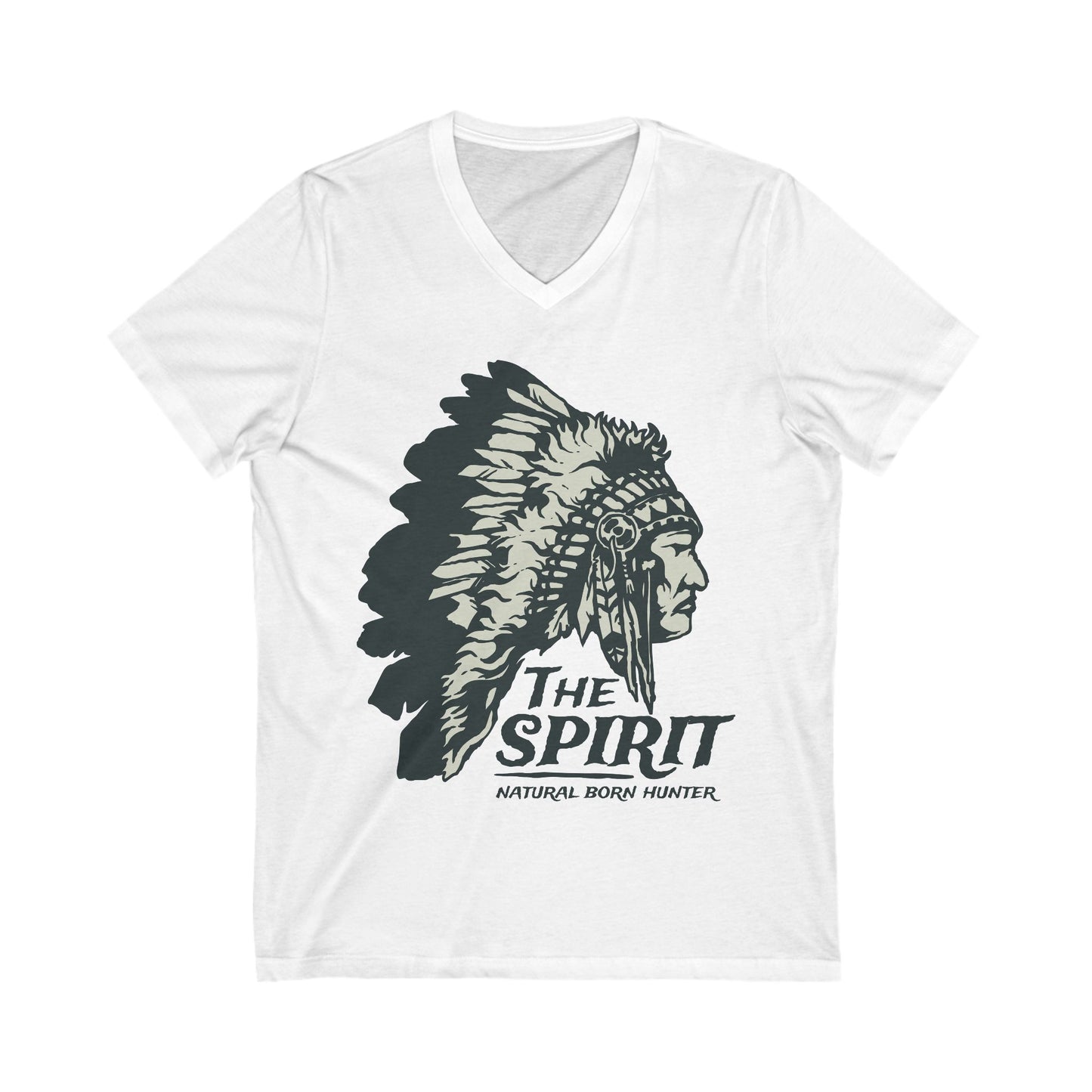 Natural Born Hunter Unisex Short Sleeve V-neck Tshirt