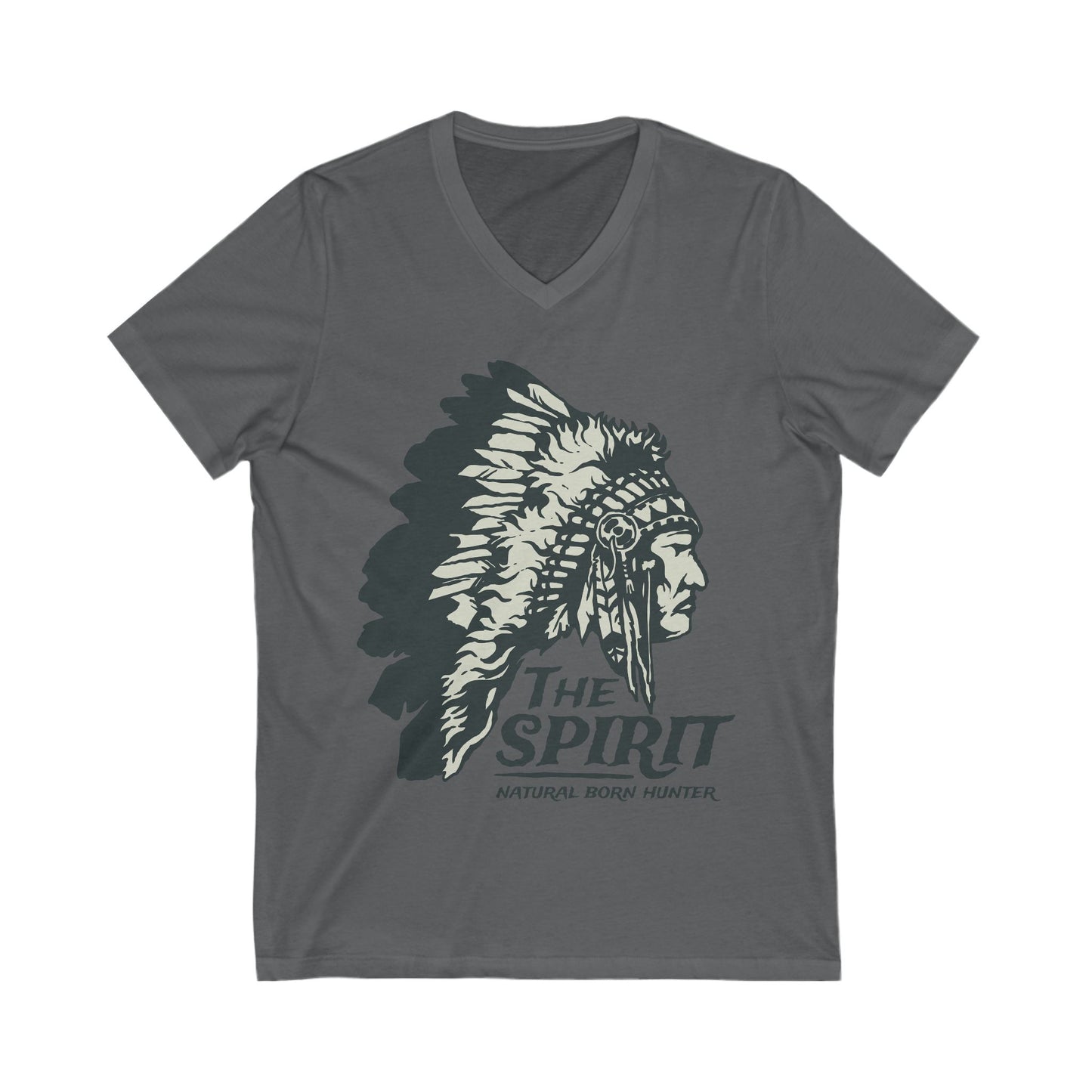 Natural Born Hunter Unisex Short Sleeve V-neck Tshirt