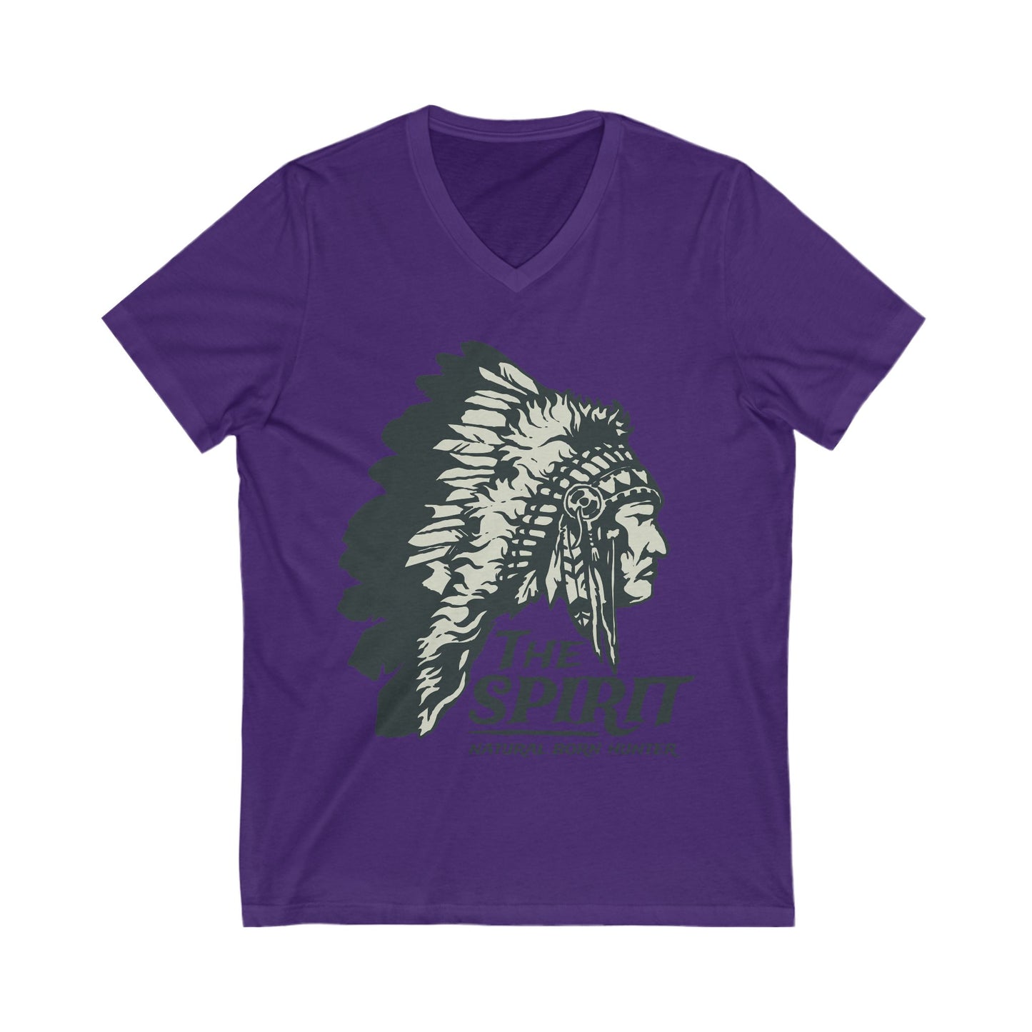 Natural Born Hunter Unisex Short Sleeve V-neck Tshirt