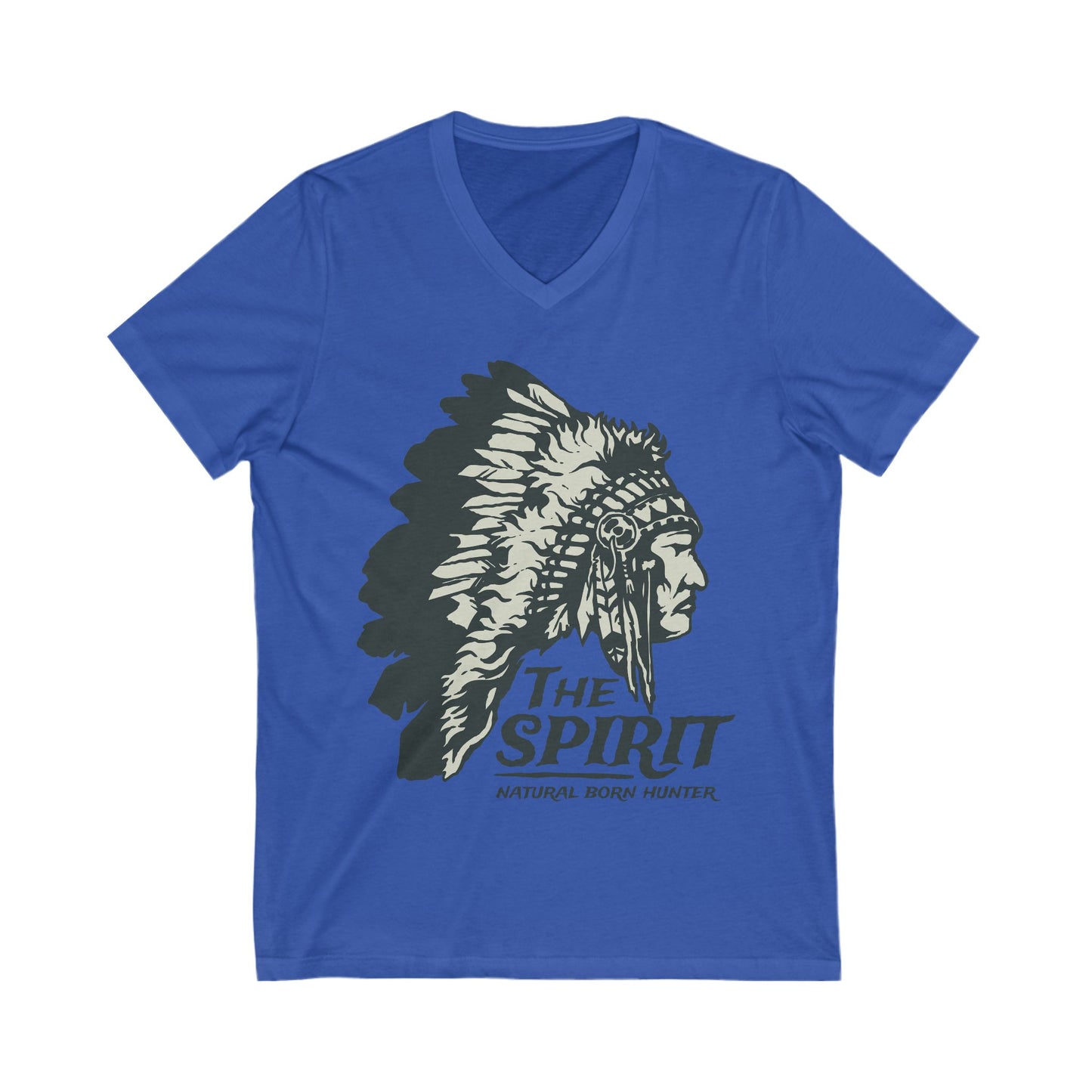 Natural Born Hunter Unisex Short Sleeve V-neck Tshirt