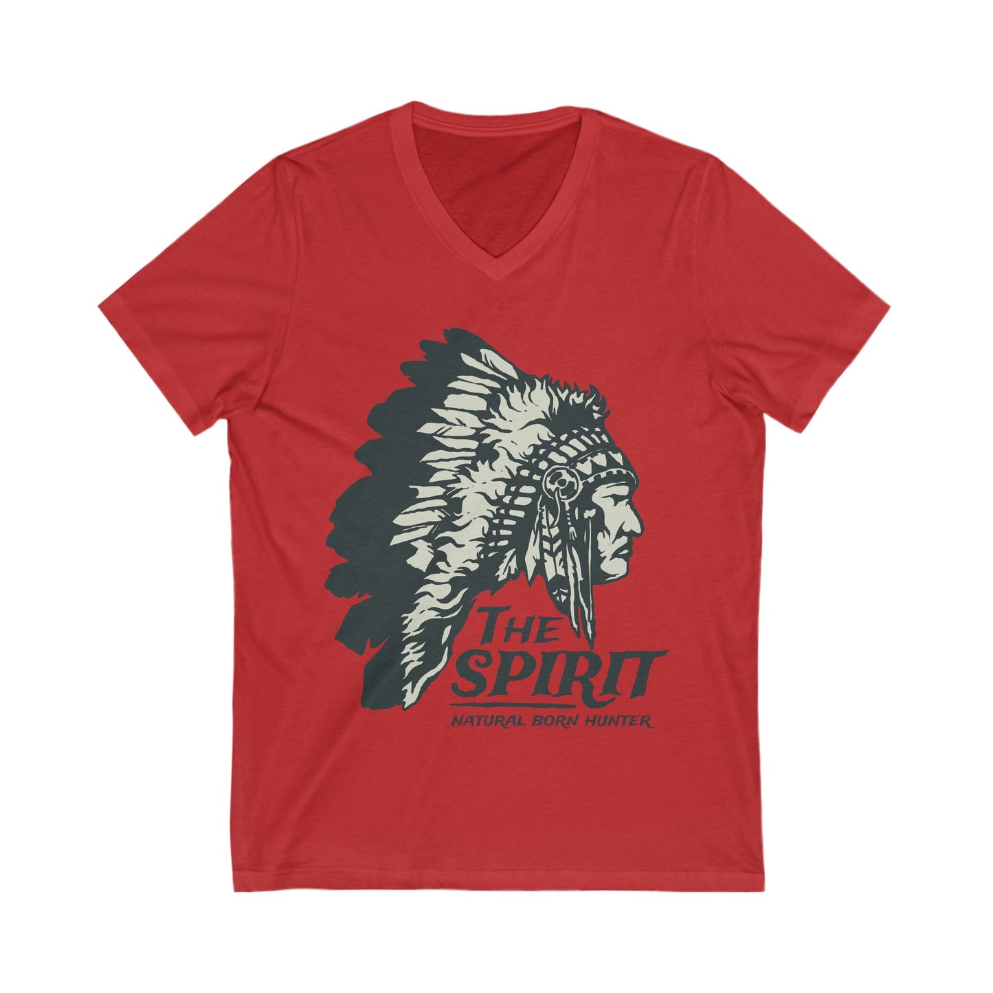 Natural Born Hunter Unisex Short Sleeve V-neck Tshirt