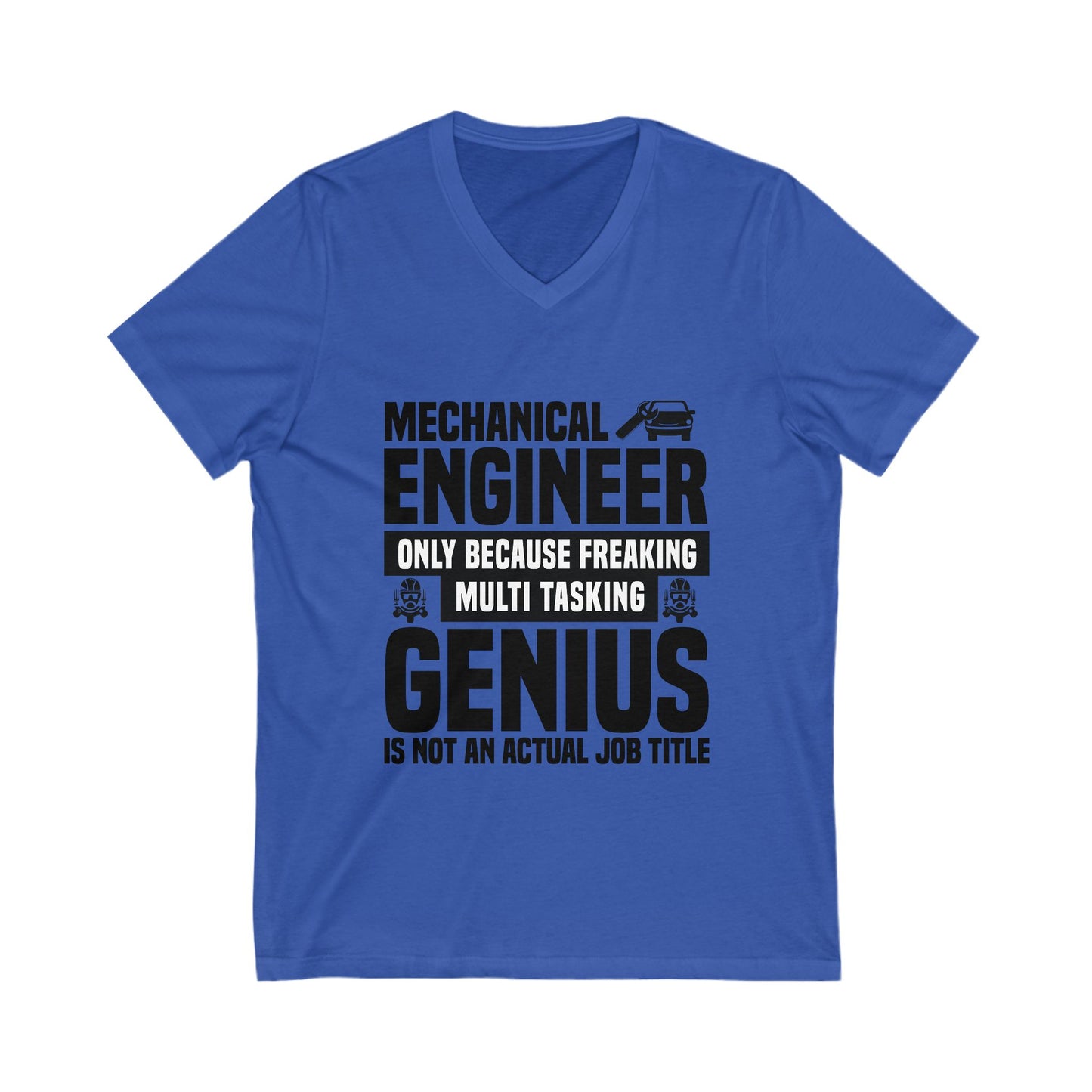 Mechanical Engineer Unisex Short Sleeve V-neck Tshirt