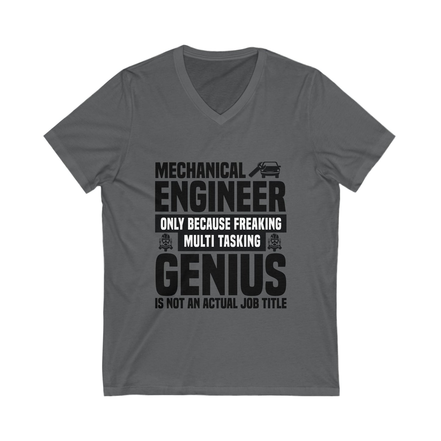 Mechanical Engineer Unisex Short Sleeve V-neck Tshirt